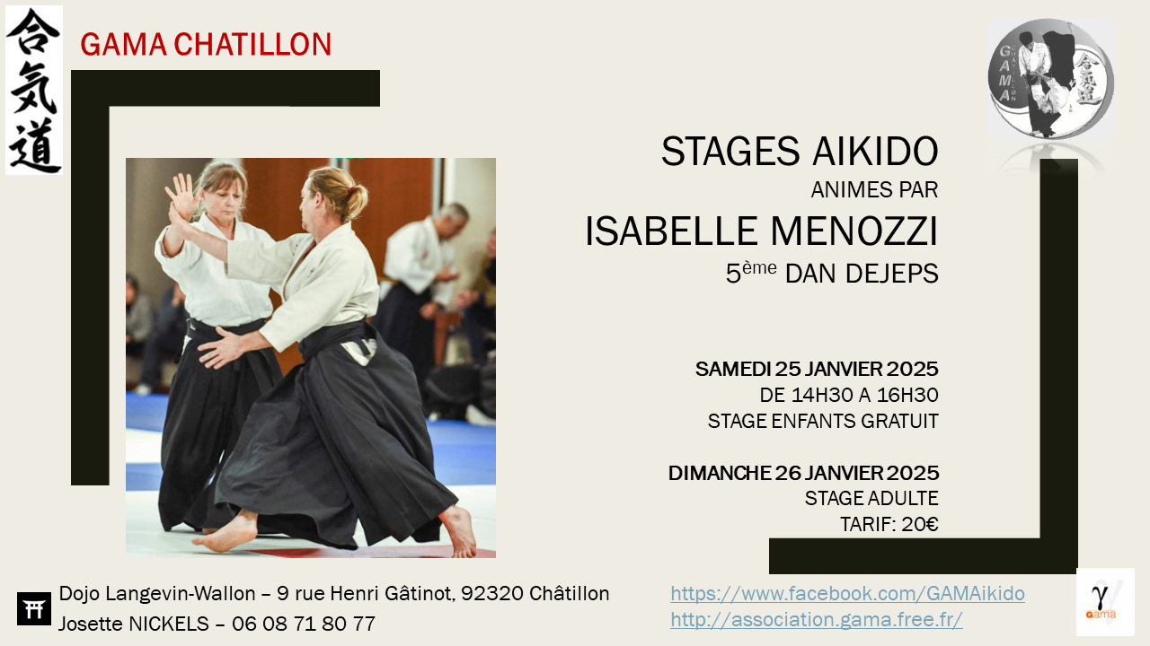 Stage Isabelle Janvier 2025